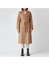 Women's Cles Virgin Wool Single Coat Camel - MAX MARA - BALAAN 3