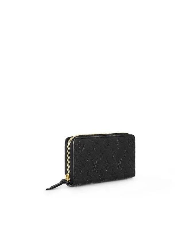 Clémence Monogram Empreinte Leather Long Wallet Black - LOUIS VUITTON - BALAAN 3