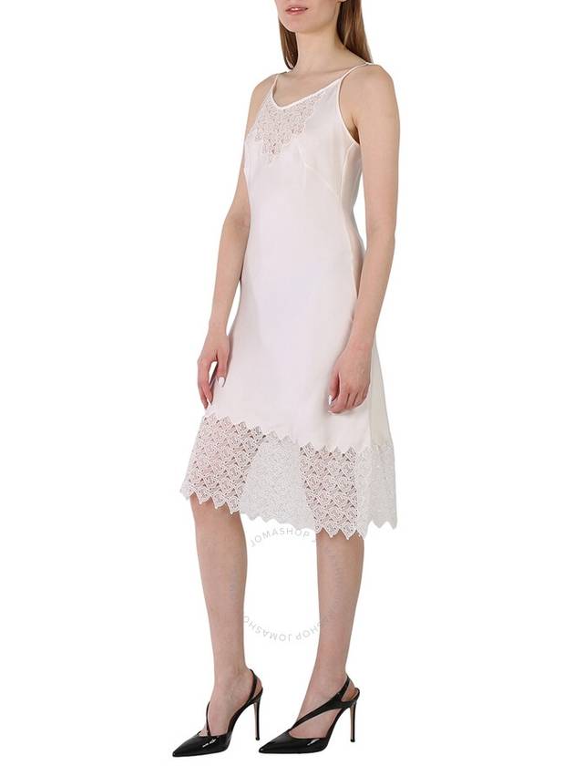 Burberry Ladies Lace Trim And Monogram Detail Silk Satin Lingerie Dress, Brand Size 4 (US Size 2) - BURBERRY - BALAAN 3