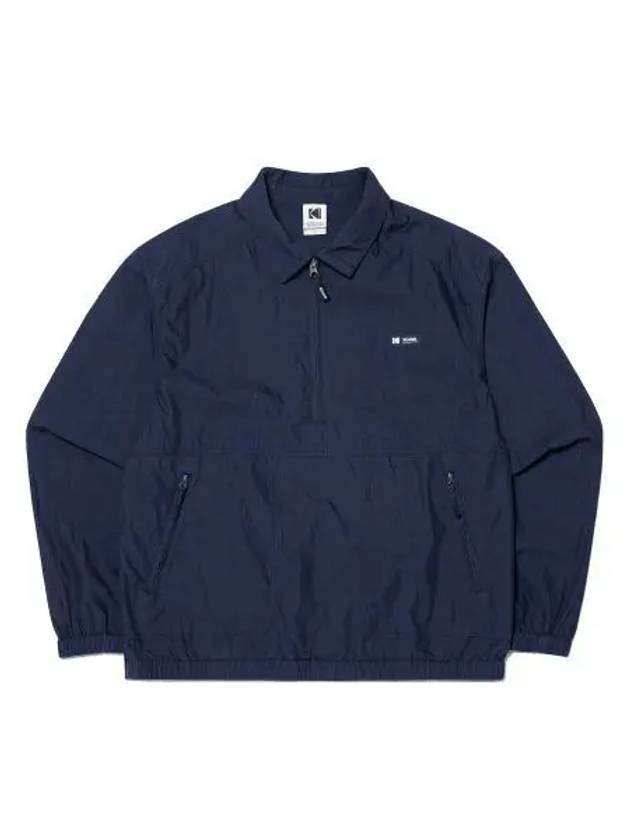 KODAK Garment Washing Collar Anorak Jacket NAVY - KODO - BALAAN 1