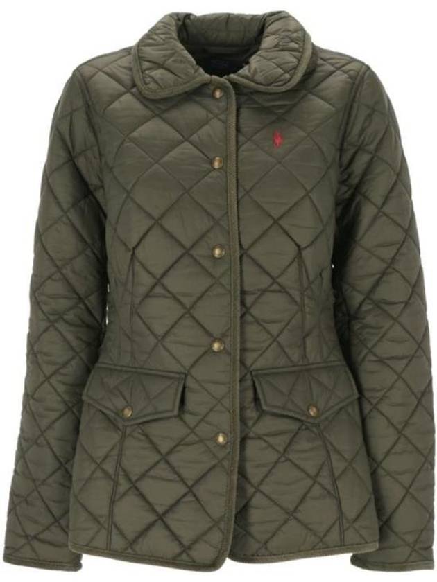 Half Quilted Jacket Green - POLO RALPH LAUREN - BALAAN 2