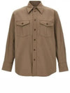 Cotton Long Sleeve Shirt Brown - LEMAIRE - BALAAN 2