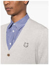 Bold Fox Head Patch Regular Cardigan Grey - MAISON KITSUNE - BALAAN 6