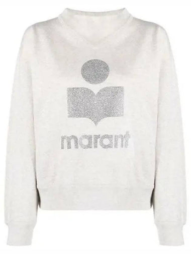 Etoile SW0003FA A1M77E Moby Glitter Logo Sweatshirt SW0 271785 1009125 - ISABEL MARANT - BALAAN 1