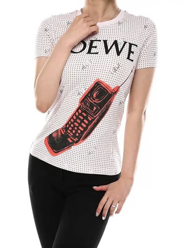 printed short sleeve t-shirt - LOEWE - BALAAN 4