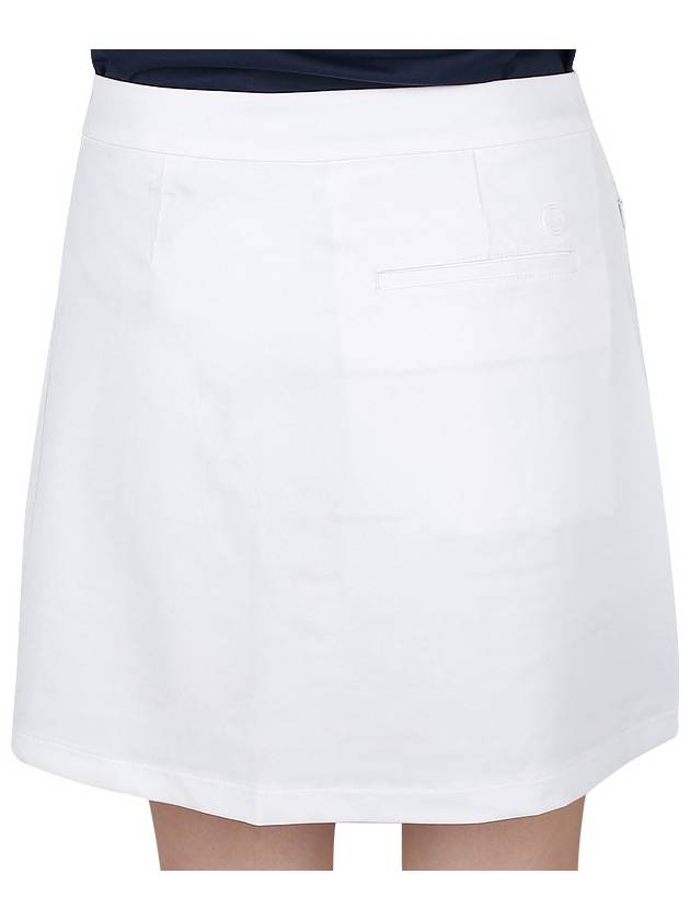 Women's Side Pleat Luxe 4-Way Stretch Twill Skirt White - G/FORE - BALAAN 8