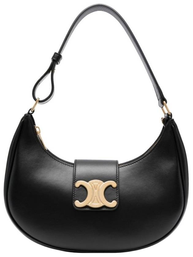 Ava Triomphe Smooth Calfskin Shoulder Bag Black - CELINE - BALAAN 4