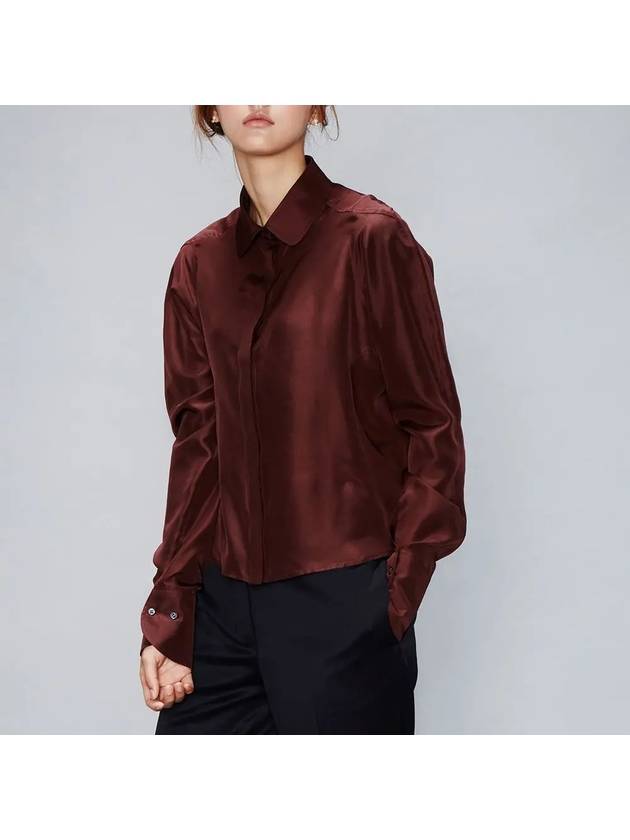 RS9seoul 100 silk round collar tulip sleeve blouse - RS9SEOUL - BALAAN 4