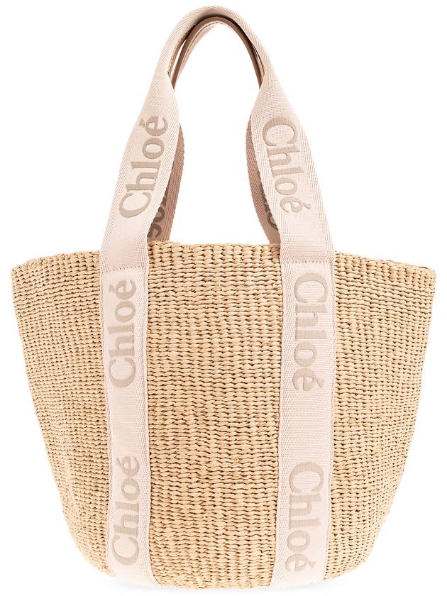 Woody Large Basket Tote Bag Beige - CHLOE - BALAAN 4