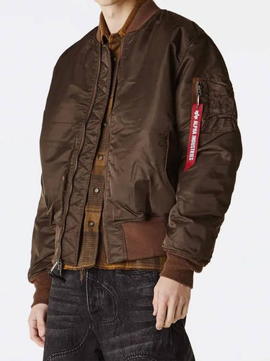 Alpha Finder Street Men s MA 1 Jacket MJM21000C1 Chocolate - ALPHA INDUSTRIES - BALAAN 1