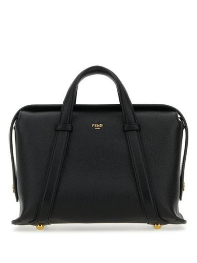 By The Way Boston Medium Leather Tote Bag Black - FENDI - BALAAN 2