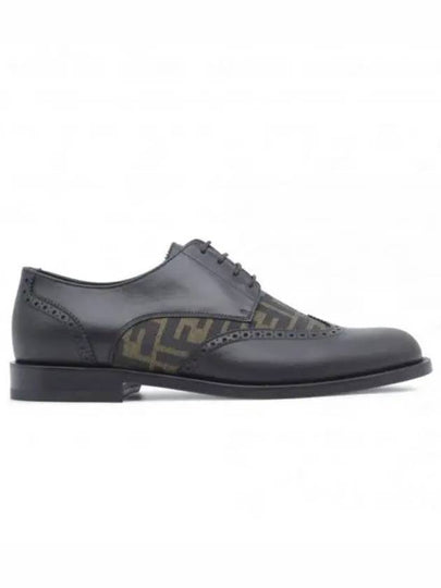 Leather Lace Up Derby Black - FENDI - BALAAN 2