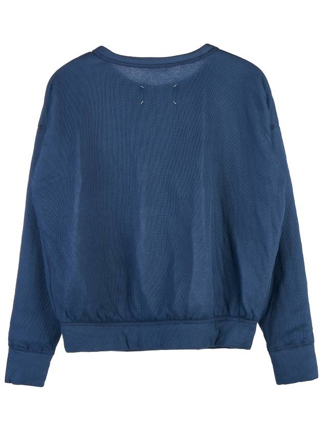 Animal Logo Cotton Sweatshirt Blue - MAISON MARGIELA - BALAAN 3