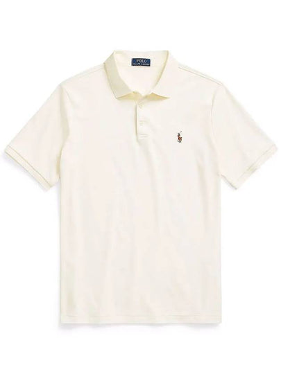 Embroidery Pony Logo Cotton Short Sleeve Polo Shirt American Heather - POLO RALPH LAUREN - BALAAN 2