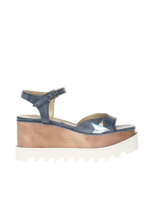 Women's Platform Denim Sandals Blue - STELLA MCCARTNEY - BALAAN 1