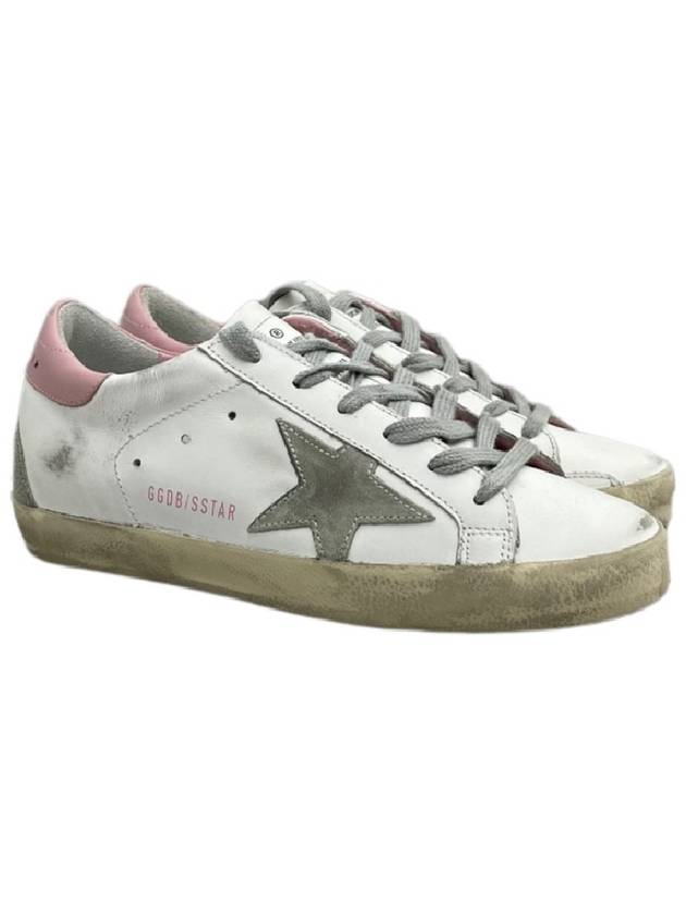 Superstar White Pink Heel Tab Sneakers - GOLDEN GOOSE - BALAAN 2