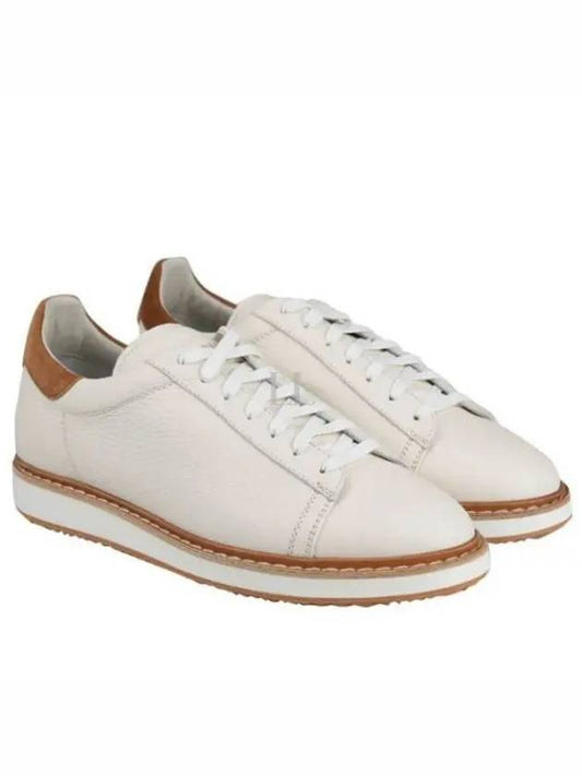 Grained Calfskin Low-Top Sneakers Panama - BRUNELLO CUCINELLI - BALAAN 2