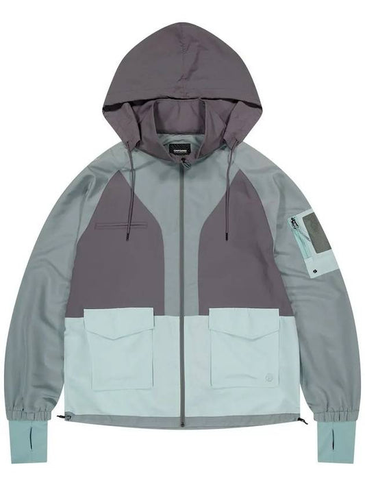 Odyssey color block hooded jacket khaki - OFFGRID - BALAAN 1
