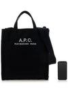 Recovery Logo Printing Cotton Tote Bag Black - A.P.C. - BALAAN 7