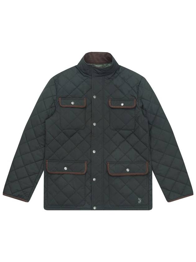 Men's Quilted Out Pocket Jacket Khaki SW22IOU03KK - SOLEW - BALAAN 1