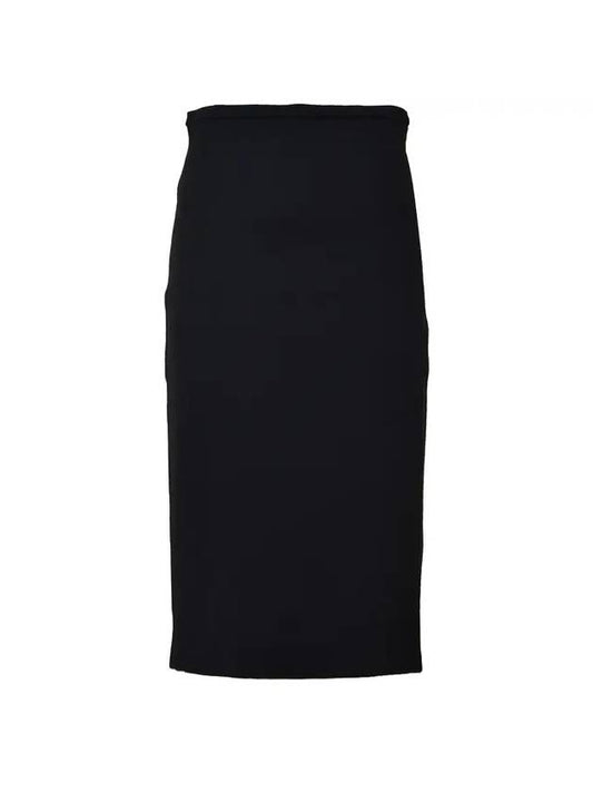 Felice Stretch Jersey Pencil Skirt Black - MAX MARA - BALAAN.