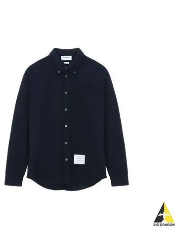 Milan Wool Shirt Navy MJS194A J0020 - THOM BROWNE - BALAAN 1