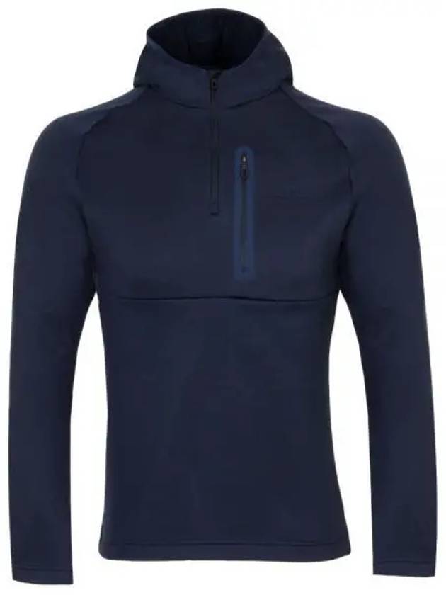 Men's Adam Quarter Zip Hoodie Navy - J.LINDEBERG - BALAAN 2