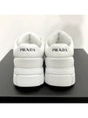 Padded Nappa Leather Low Top Sneakers White - PRADA - BALAAN 8