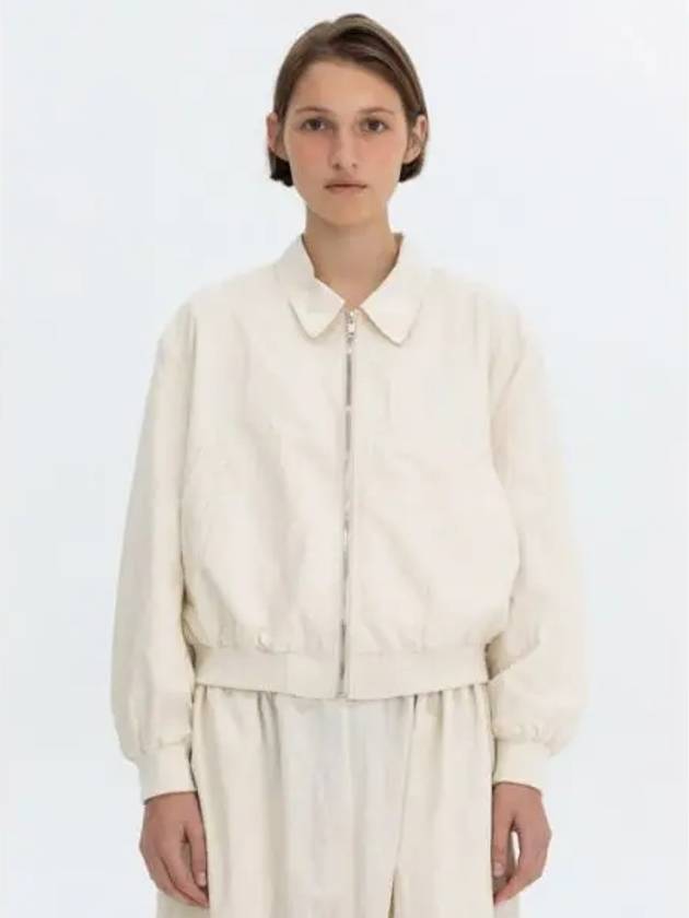 CRISPY BLOUSON JACKET IVORY - BENSIMON - BALAAN 1