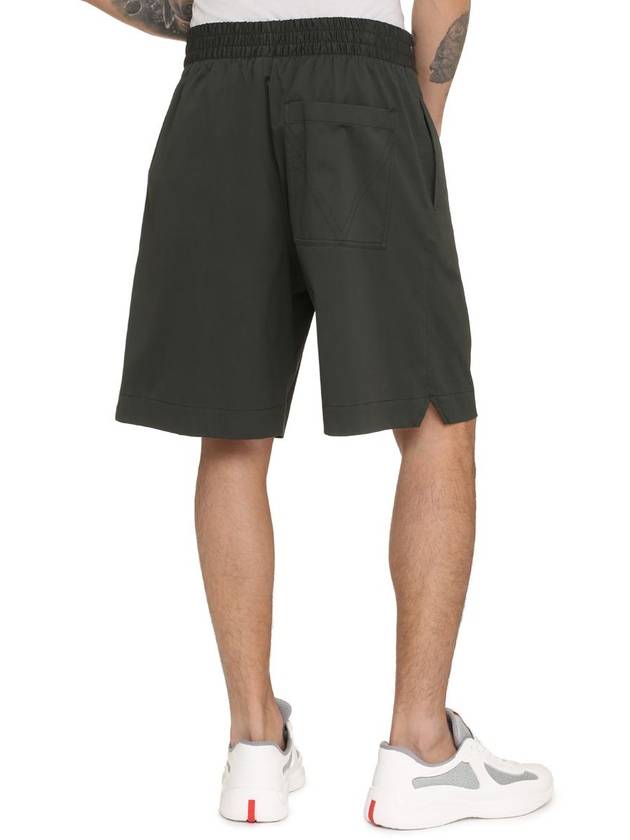 Camping Soft Cotton Shorts Dark Green - BOTTEGA VENETA - BALAAN 5