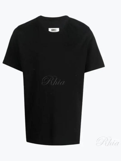 Oversized Cotton Short Sleeved T-shirt Black - MAISON MARGIELA - BALAAN 2