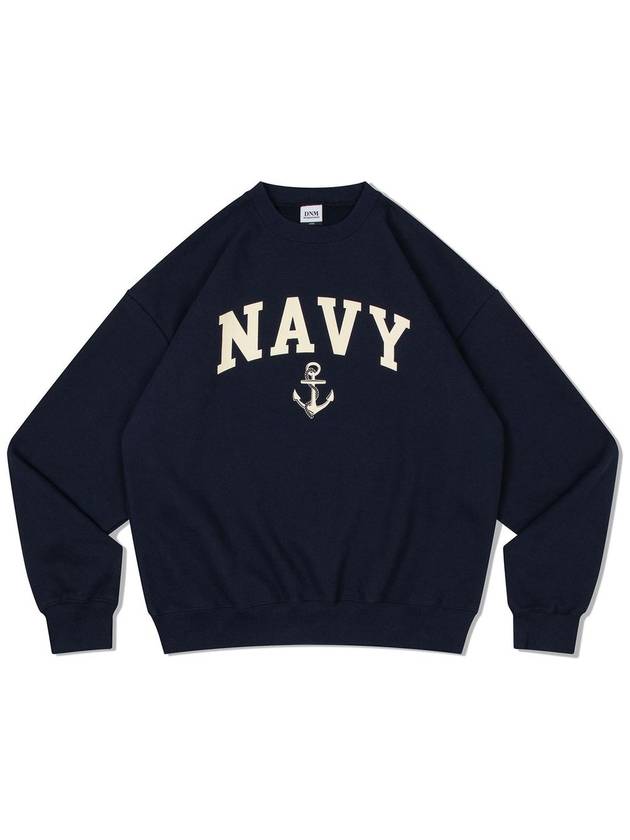 V Heavy Sweat Navy Sweatshirt Navy - DE GRAND MATIN - BALAAN 3