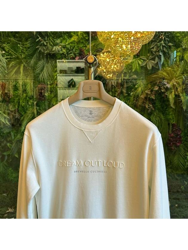 Logo Print Crew Neck Sweatshirt Off White - BRUNELLO CUCINELLI - BALAAN 3