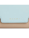 Saffiano Leather Card Wallet Blue - MARNI - BALAAN 6