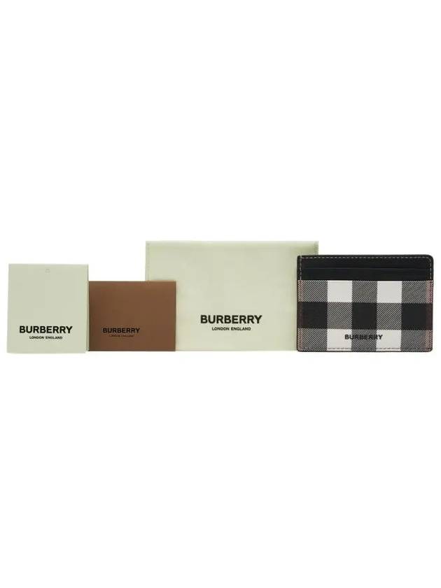 Check Print 2-tier Card Wallet Dark Burch Brown - BURBERRY - BALAAN 5