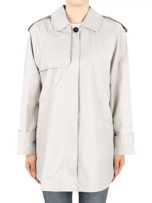 Women's The Cube Short Trench Coat Beige - MAX MARA - BALAAN 1