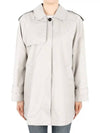 Women's The Cube Short Trench Coat Beige - MAX MARA - BALAAN 3