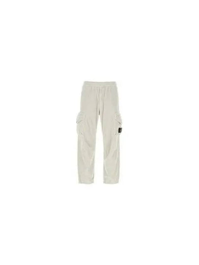 Corduroy Cotton Cargo Straight Pants Plaster - STONE ISLAND - BALAAN 2