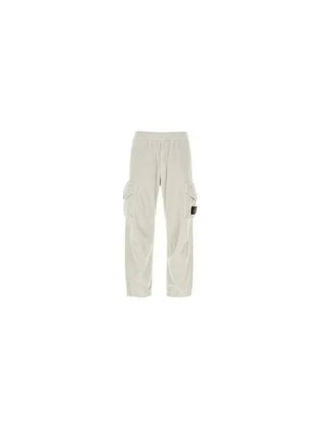 Corduroy Cotton Cargo Straight Pants Plaster - STONE ISLAND - BALAAN 2