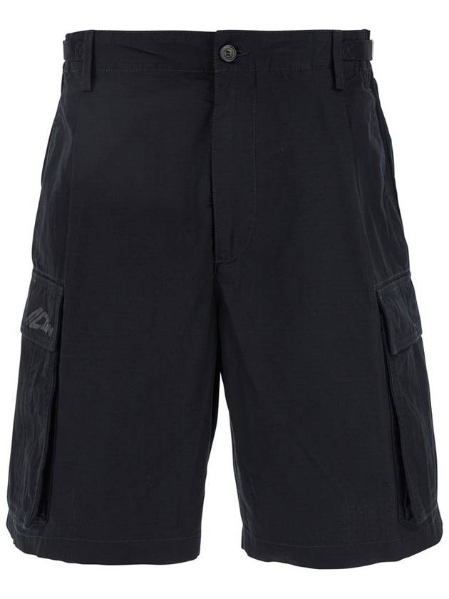 'Icon New Generation' Black Cargo Shorts In Cotton Man - DSQUARED2 - BALAAN 1