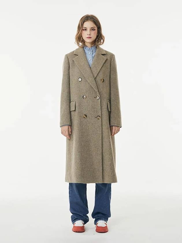 European double long coat beige - VOYONN - BALAAN 6