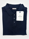 Logo Short Sleeve Polo Shirt Navy - MONCLER - BALAAN 3