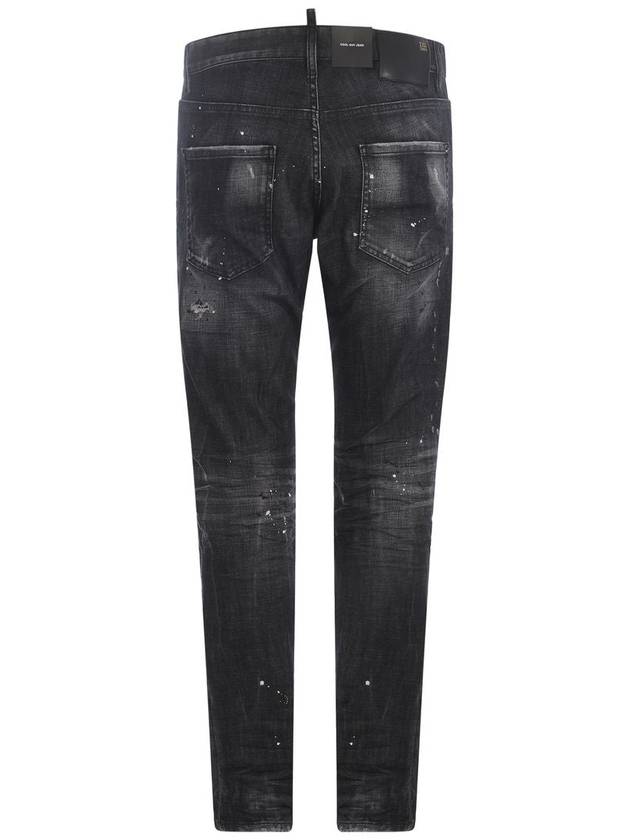 Men's Painted Washed Grey Cool Guy Jeans - DSQUARED2 - BALAAN 4