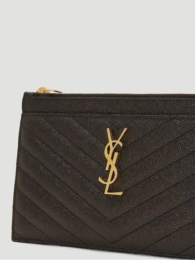 Monogram Quilted Clutch Bag Black - SAINT LAURENT - BALAAN 5