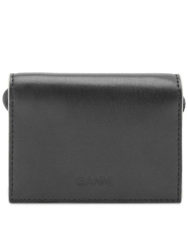 Bou Strap Wallet Black - GANNI - BALAAN 3