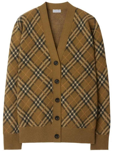 check wool mohair cardigan 8099621 - BURBERRY - BALAAN 1