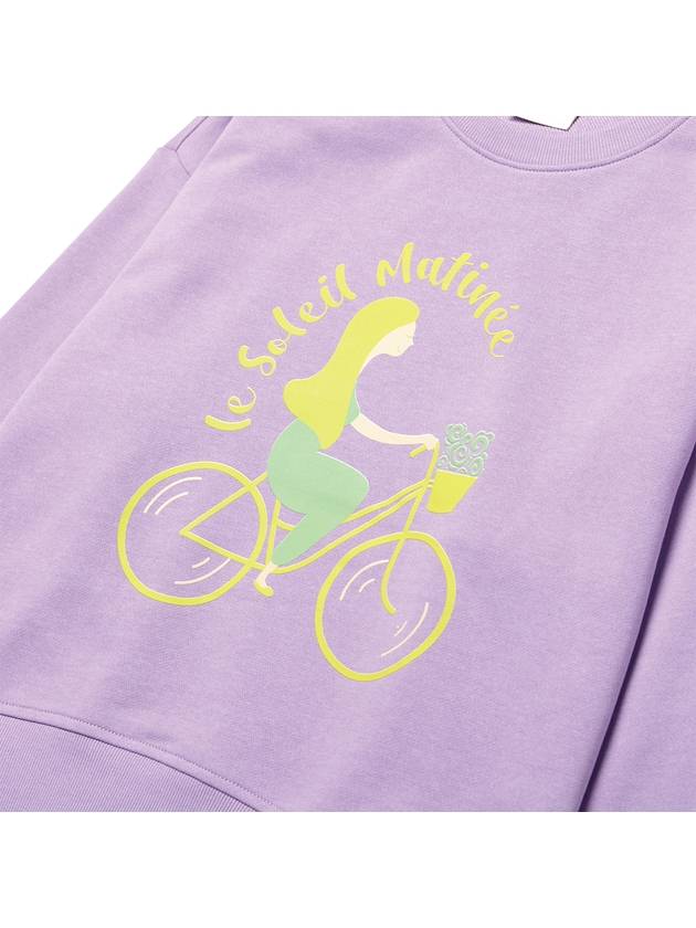 Brushed Options Bicycle Trip Sweat Shirts LAVENDER - LE SOLEIL MATINEE - BALAAN 3