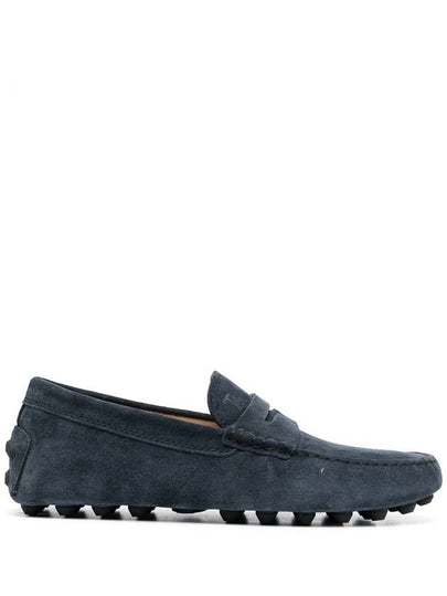 Gommino Bubble Suede Driving Shoes Blue - TOD'S - BALAAN 2