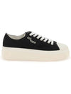 Austin Logo Print Platform Low Top Sneakers Black - ISABEL MARANT - BALAAN 2