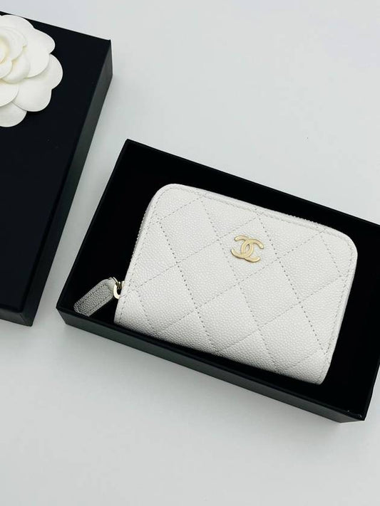 Women Card Wallet White AP0216 - CHANEL - BALAAN 1